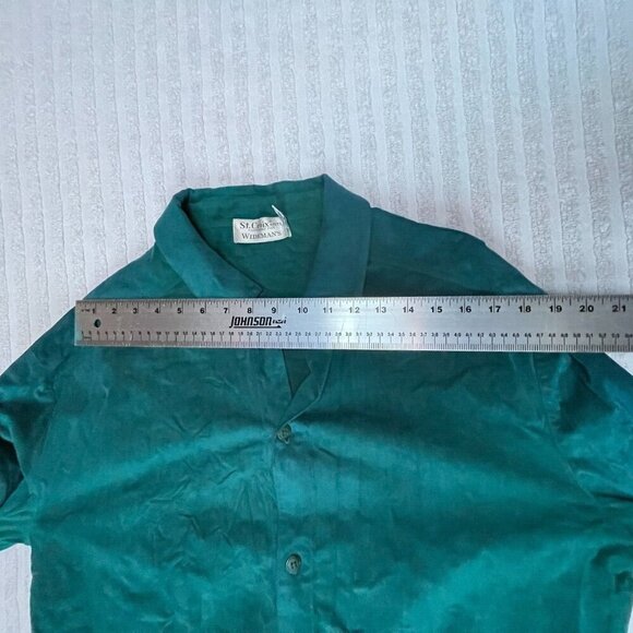 Vintage St. Croix Knits Men Long Sleeve Button Up Shirt Size XL Blue Lightweight - Picture 8 of 8
